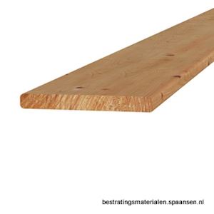 Plank Douglas geschaafd 16x1,8 cm onbehandeld