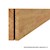 Plank Douglas fijnbezaagd 500x20x2,2 cm groen geïmpr.