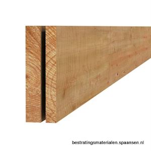 Plank Douglas fijnbezaagd 20x3,2 cm groen geïmpregneerd